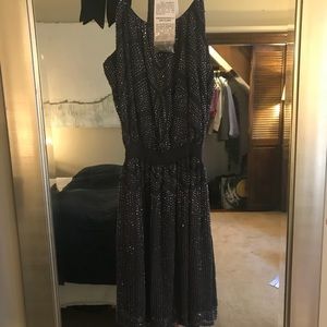 Parker Grey beaded dress (razor back) never worn.